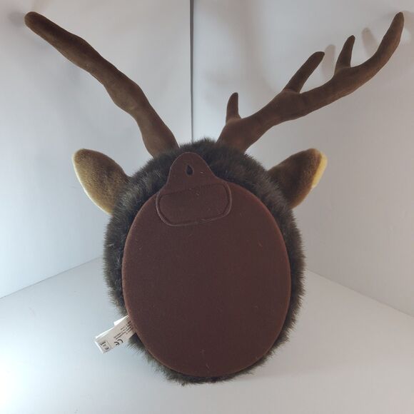 Large Elk Deer Head Faux Taxidermy Wall Animal Mount Plush 18"x 17"x 16" RARE! - Picture 4 of 5